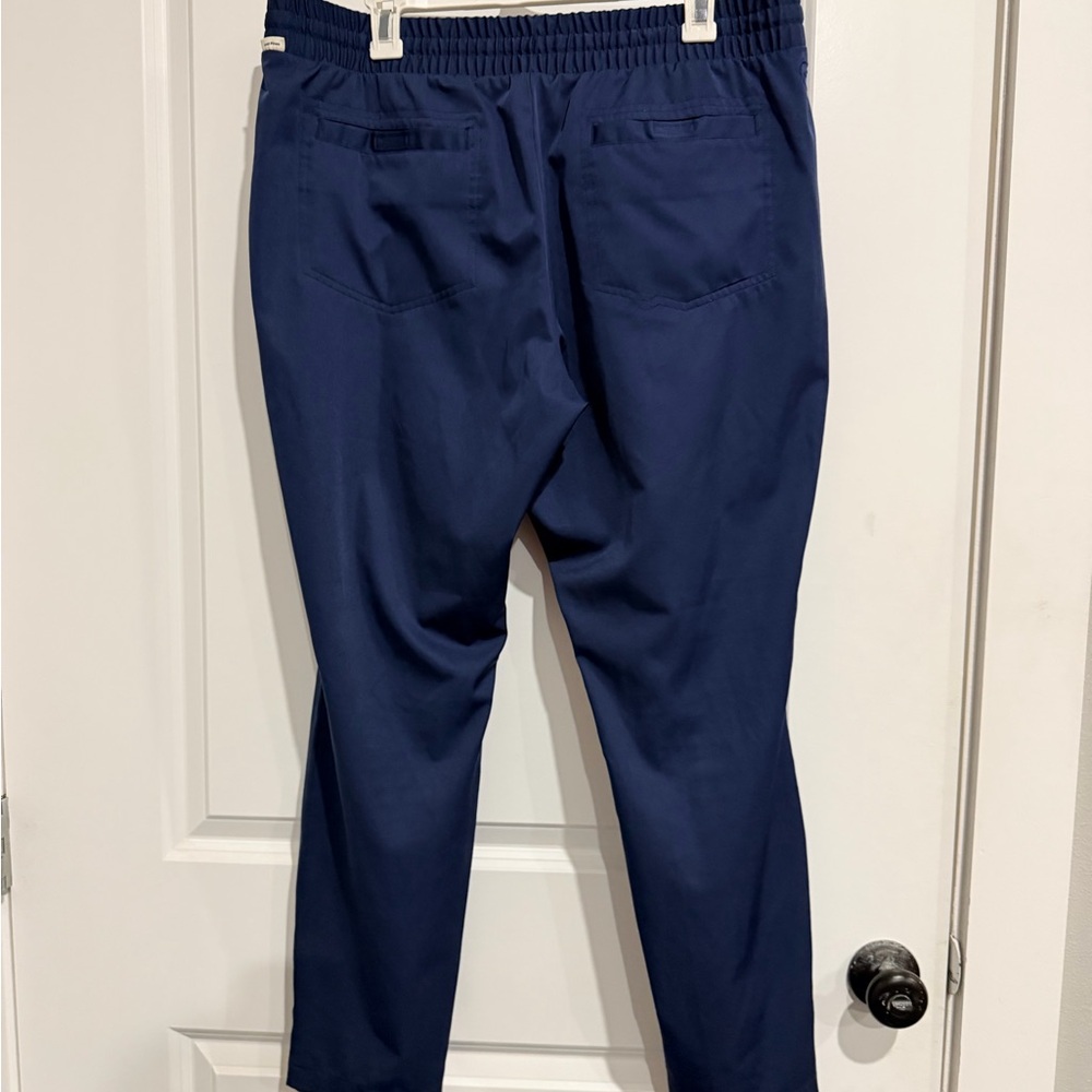 Magellan Outdoors Men's Navy Elastic-Waist Chinos